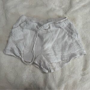 Altar'd State White Textured Women Shorts